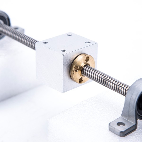 핸드 휠 리드 가이드 레일 나사 T12 12mm 250 300 500mm  수직 브래킷 DIY  슬라이드 CNC 47,900원
