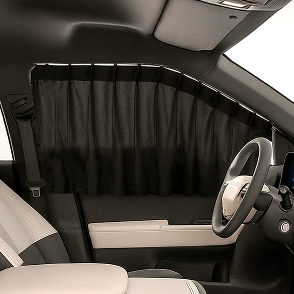 벤비아믹스 EV3 리무진커튼 세트 뒷좌석 커텐 암막 햇빛가리개 사생활보호 차박 썬쉐이드 사생활보호 00822, 앞뒤풀세트 검정, 1세트 56,600원