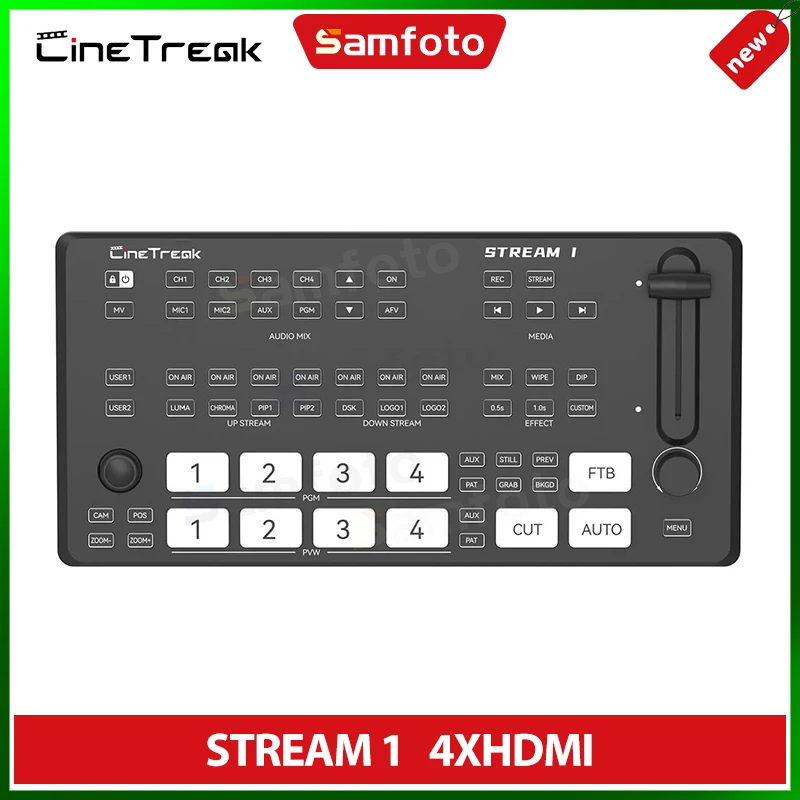 Cinetreak Stream 1 SH 1S 비디오 스위처 5채널 멀티 솔루션 덱 스위치 컨트롤러 스트리밍 방송용 551,200원