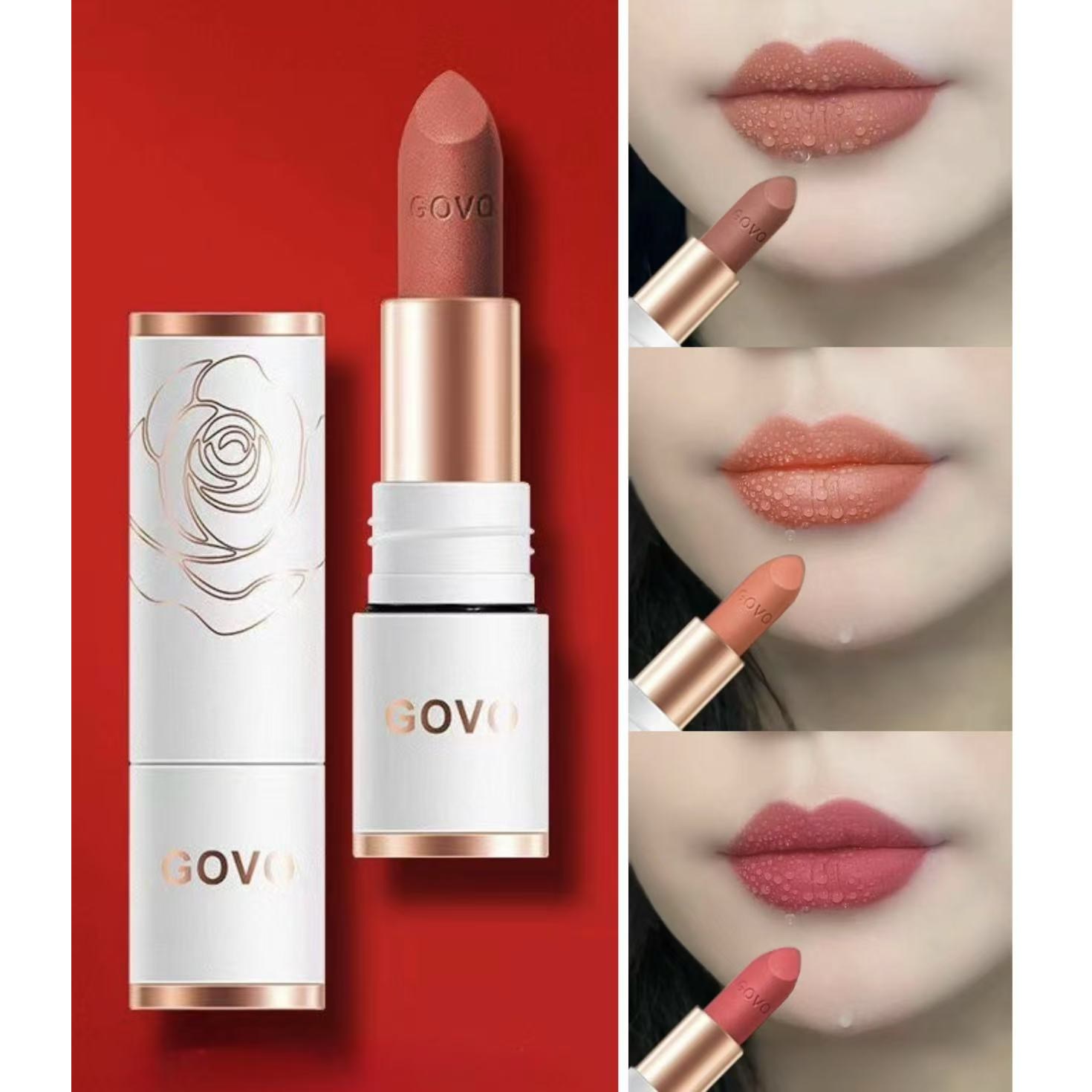 GOVO 컵에 묻지않는 빈티지 무광 립스틱 3색(국내 배송) 10,500원
