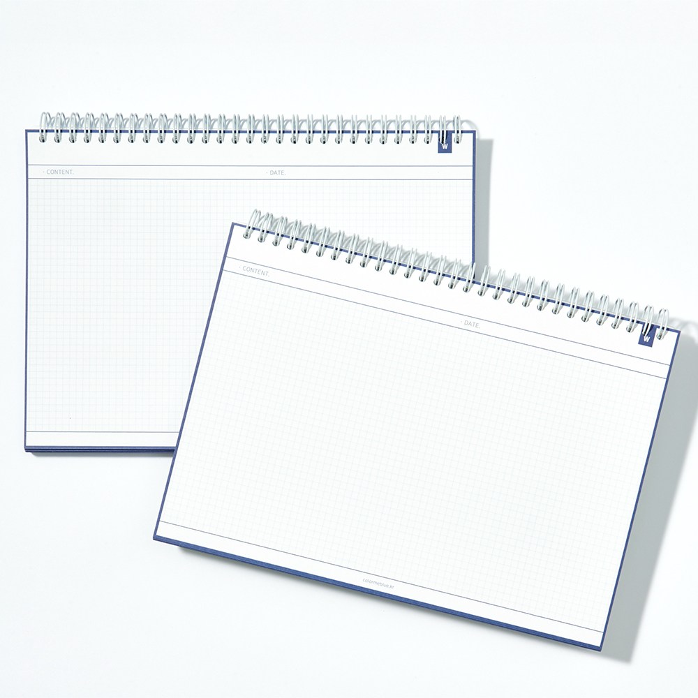 컬러미블루 링 시그니처 노트 (모눈, 줄, 2분할, 보카, 복습, 오르리, 코넬, 풀이), 2권 15,700원