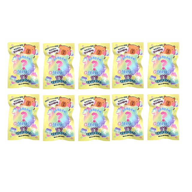 카피바라 랜덤뽑기 지우개 10개, 1세트 9,900원