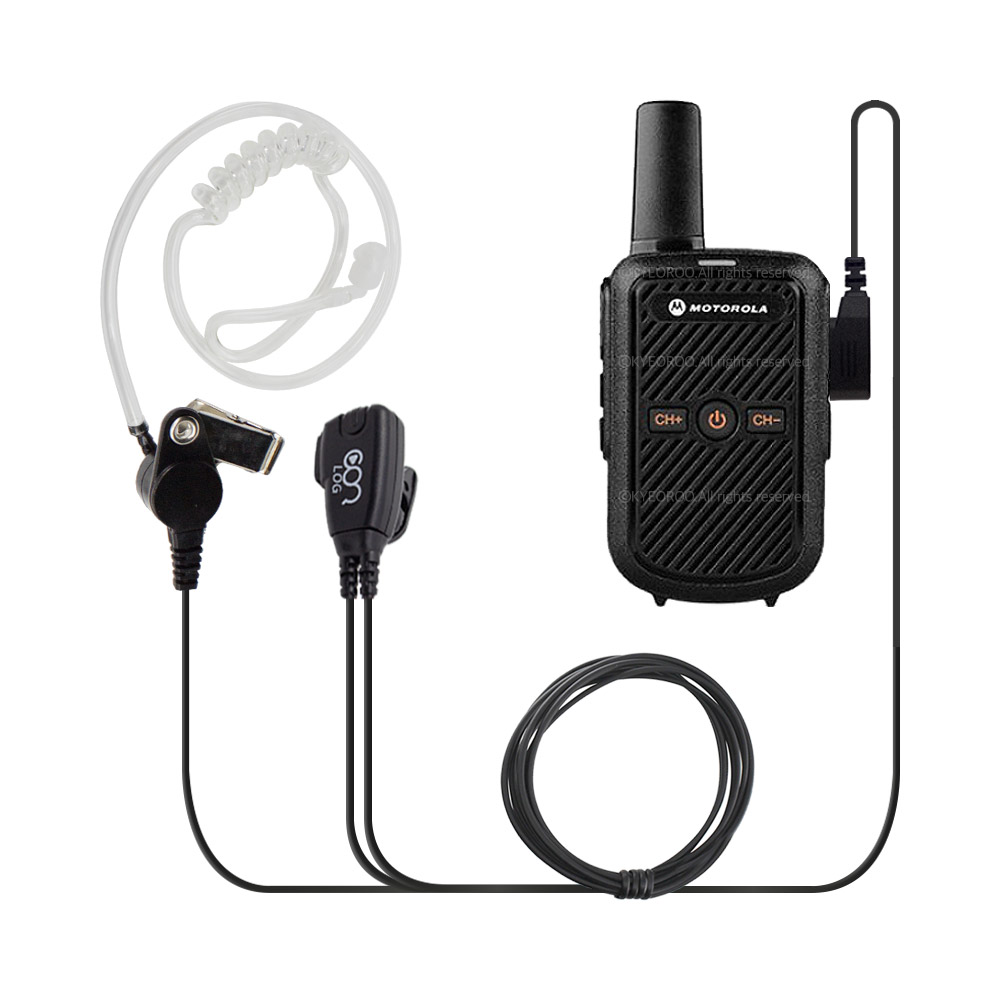 모토로라 GP655/PT858 무전기용 이어폰 로그 IN8000T 이어마이크 인이어 리시버 캔우드2핀 7,900원