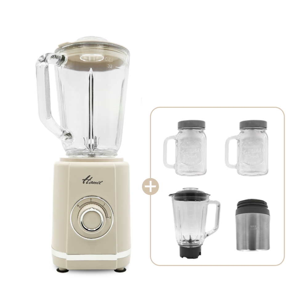 한일 올인원 블렌더믹서기 글라스 다용도 고속 믹서 분쇄기, 베이지 70,900원