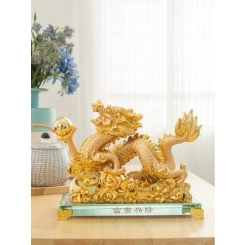 여의주 황금용 장식품 (대)인테리어 장식 개업선물 집들이선물 테이블장식 풍수 52,960원