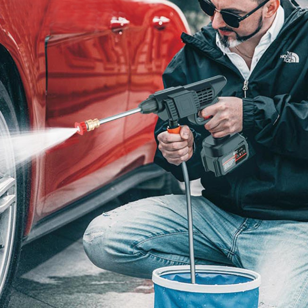 초강력 무선 뉴워터건 고압 분사기 다용도 세차건 물대포 고압세척기 99,000원