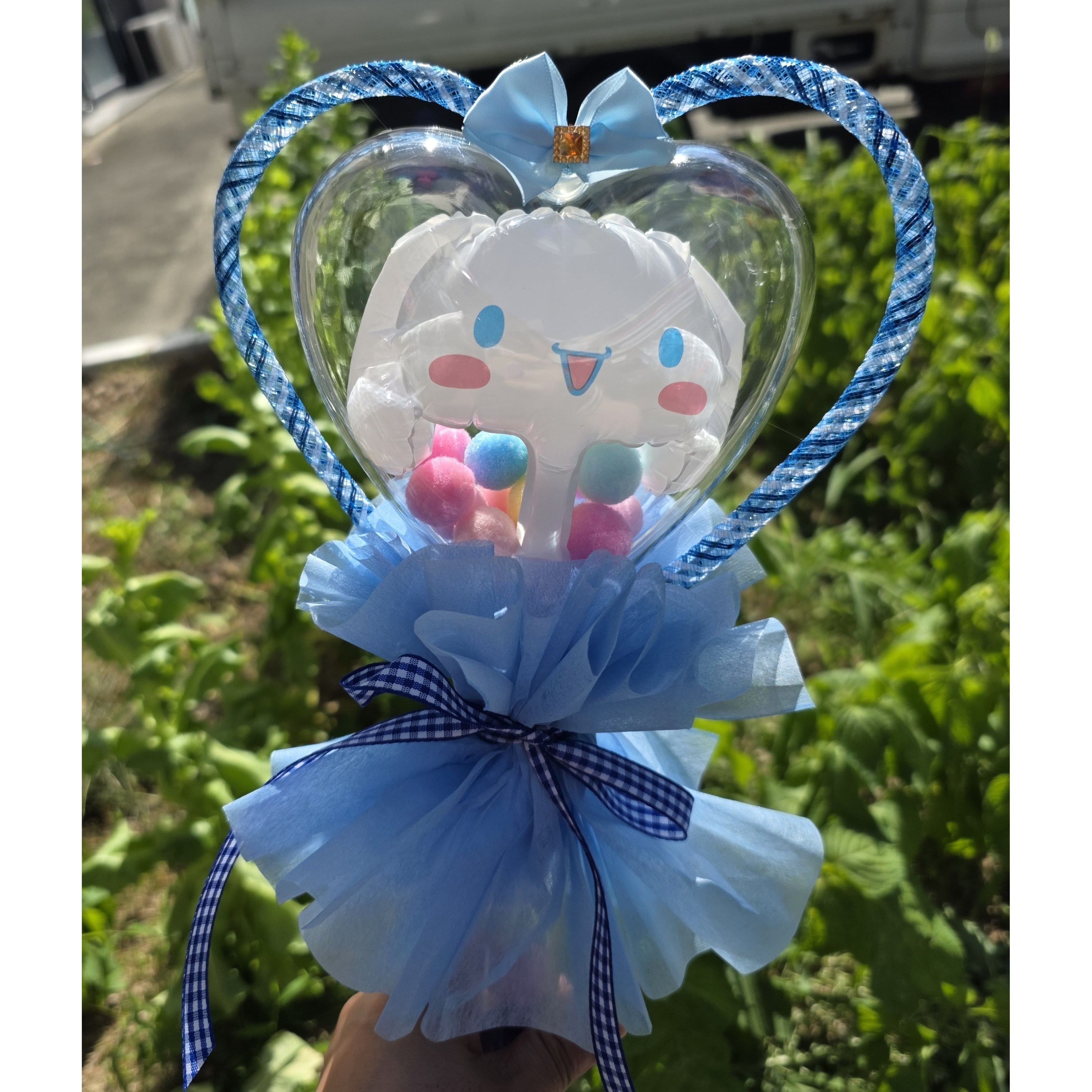 캐릭터 하트봉  졸업 연주회 재롱잔치 풍선 졸업식 유치원 발표회 콩쿨 아크릴 산리오 티니핑 피카츄 하츄핑 말랑핑 응원봉 15,900원