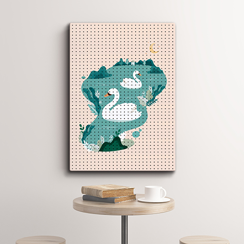 타공판닷컴 프린팅 타공판 600 x 800 mm, 1개, 백조의일상 52,410원