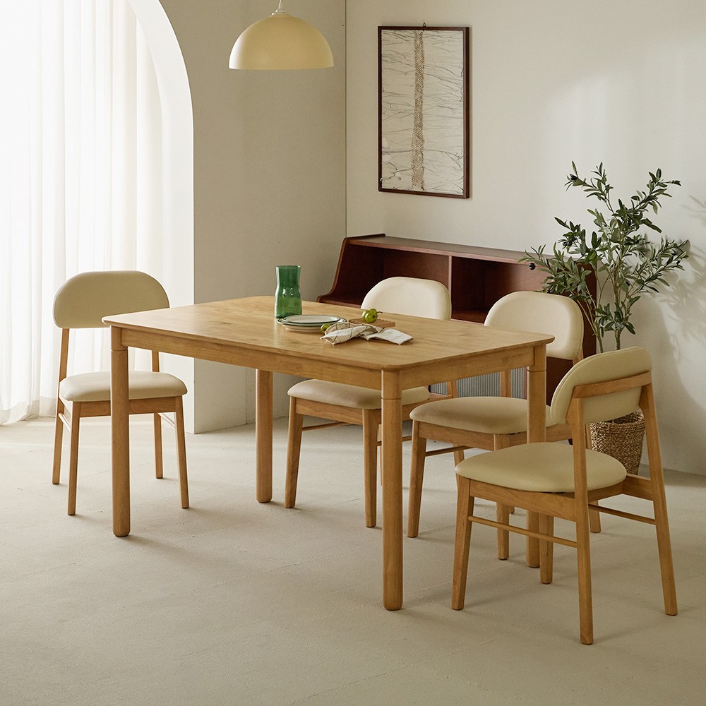 파로마 로앤 원목식탁 4인용 1400, 4인용, 내추럴 219,900원