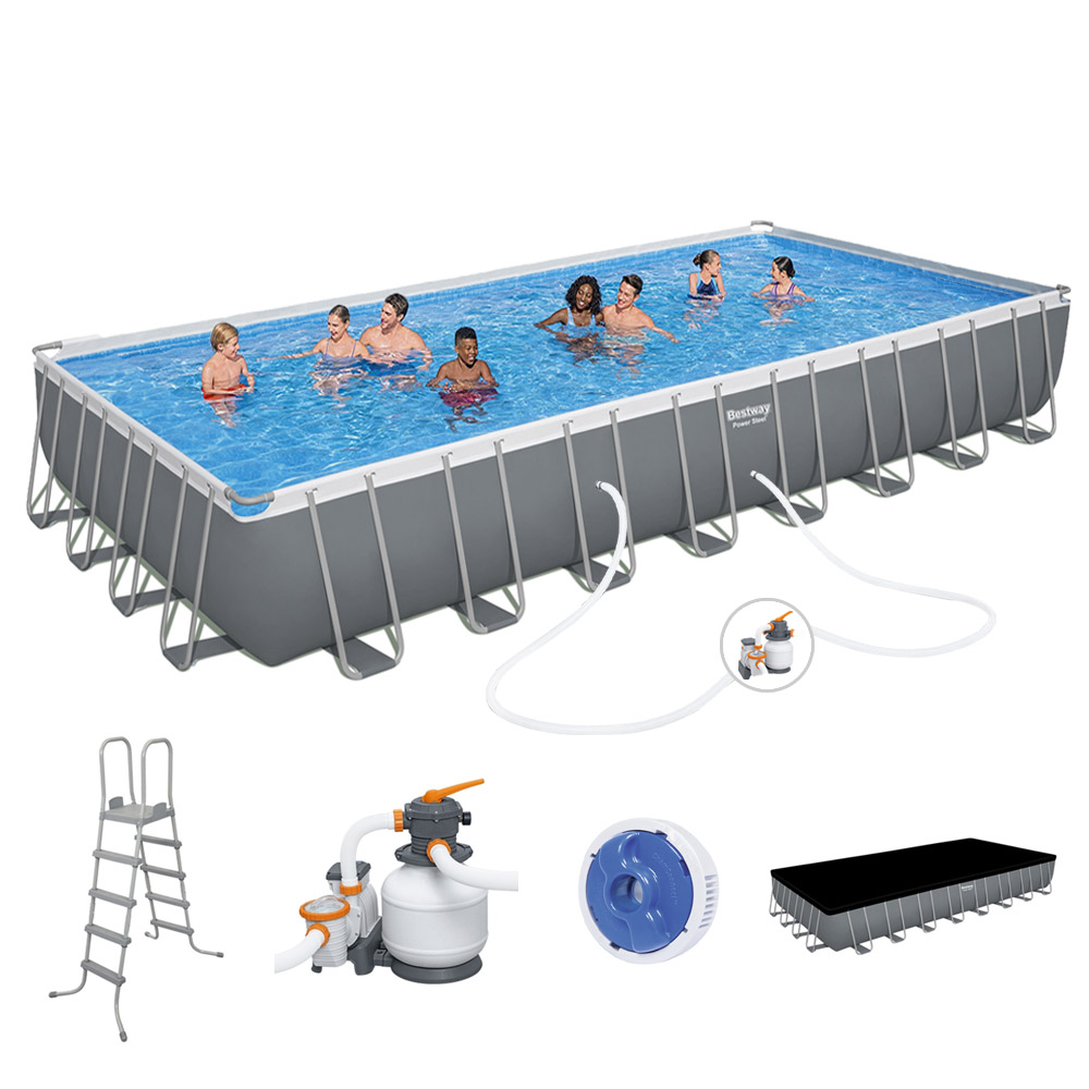 BW 56623 사각 기둥 초대형 풀장 세트 956x488x132cm, 혼합색상, 1개 2,980,000원