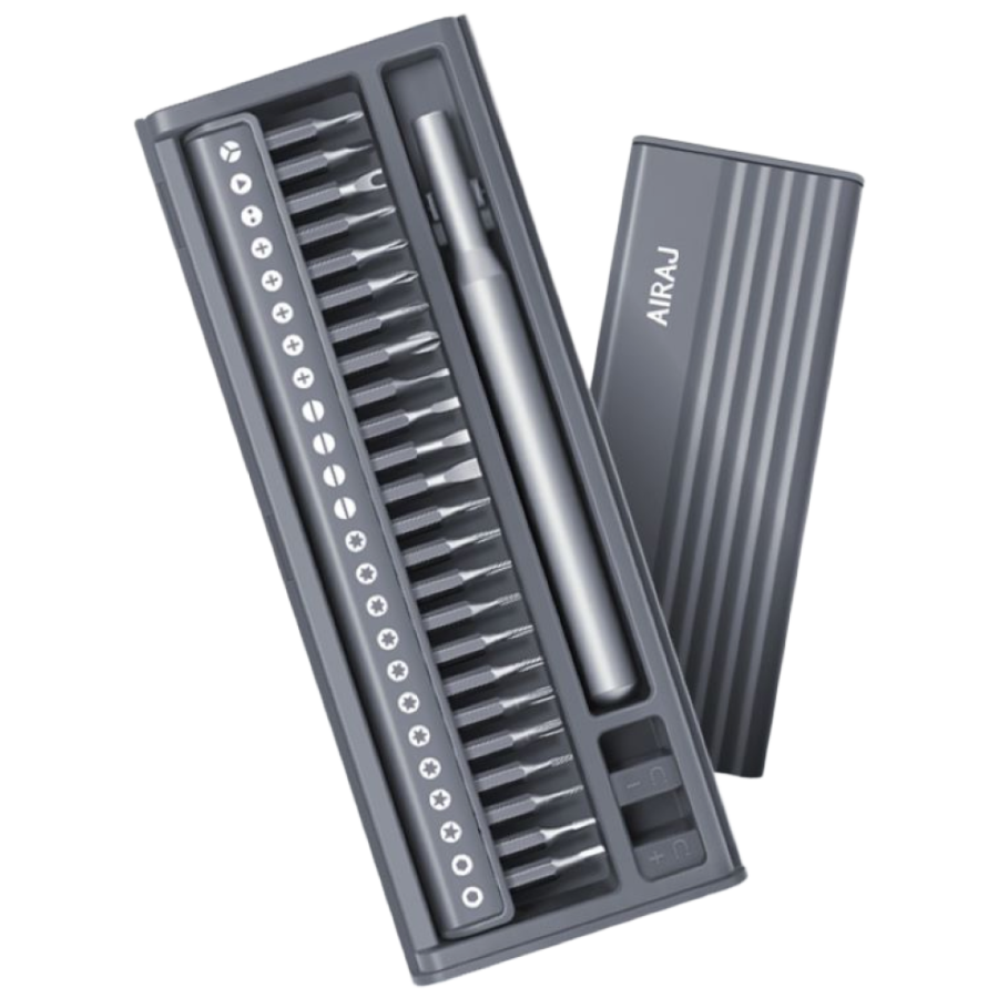 AIRAJ 강화 코팅 정밀 스크루 드라이버 25종 세트 전자수리 시계수리 DIY용 고정밀 내구성 강화 전자 기기 수리 툴, 1개, 1 세트 6,000원