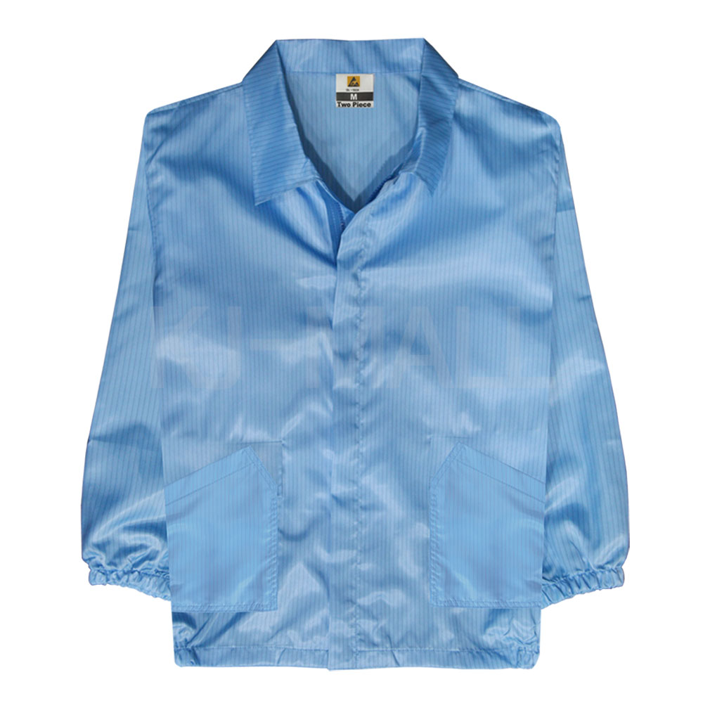 KJ 방진복 상의 Y카라 제전복 무진복 제전방진복 클린복 크린룸 반도체 정전기방지 작업복 10,890원