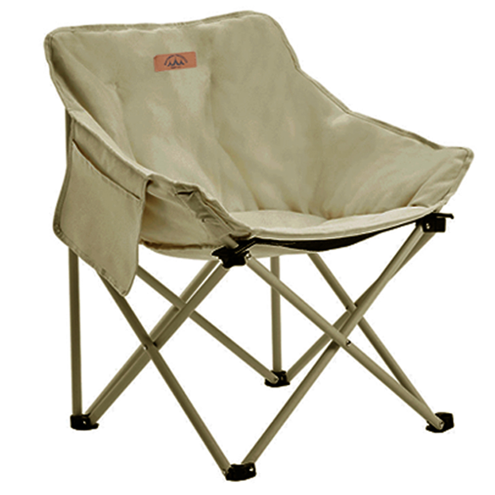 포그니 쿠션 캠핑 로우 폴딩 체어, 진베이지, 1개 25,800원
