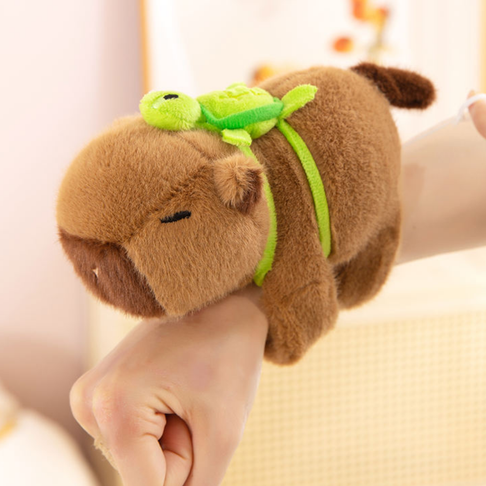 원두걸스 카피바라 팔찌 인형 손목 인형 선물 우점템 거북이, 1개, 브라운, 20cm 6,800원