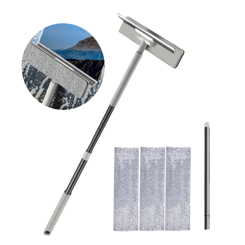 ZOZOFO 투인원 스텐 길이조절 유리창닦이 스퀴지 브러시 밀대 30x180cm 13,990원