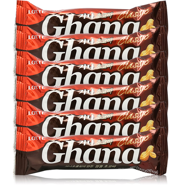 롯데 가나초코바 50g 4,800원