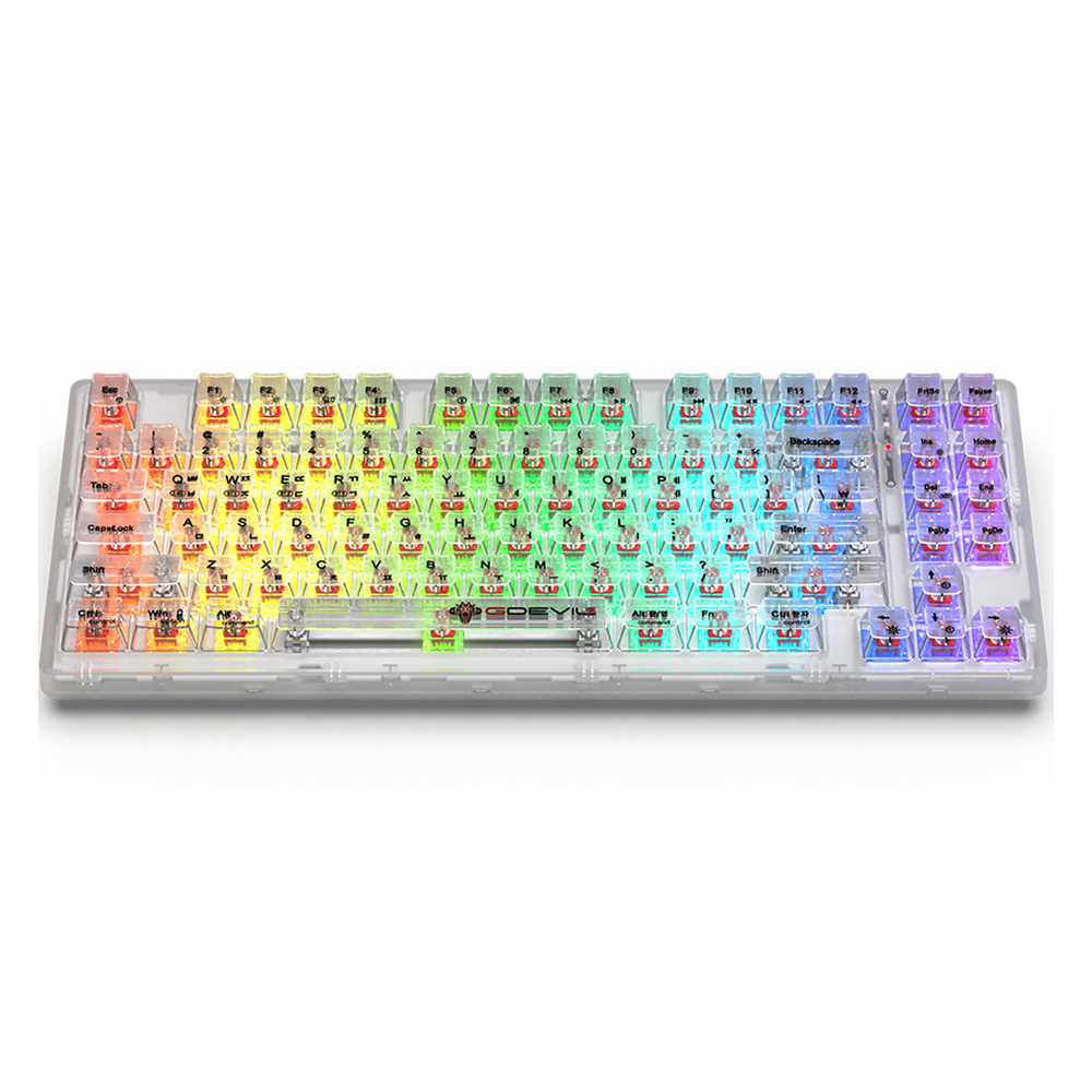 지데빌 트리플 모드 핫스왑 텐키리스 기계식 키보드, 저소음 적축, 투명, G815 CROTALE 98,000원
