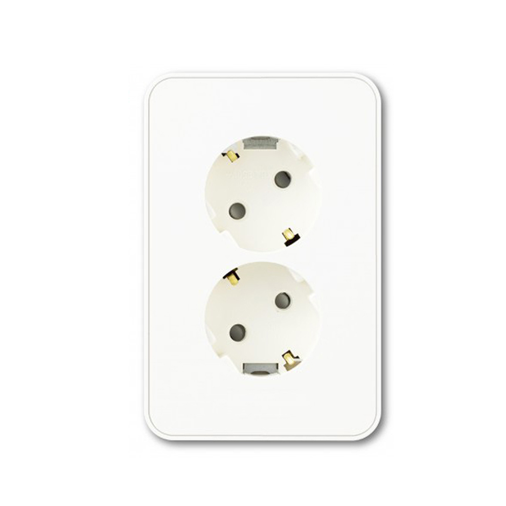 진흥 J시리즈 무로고 화이트 2구 콘센트, 5개 14,000원