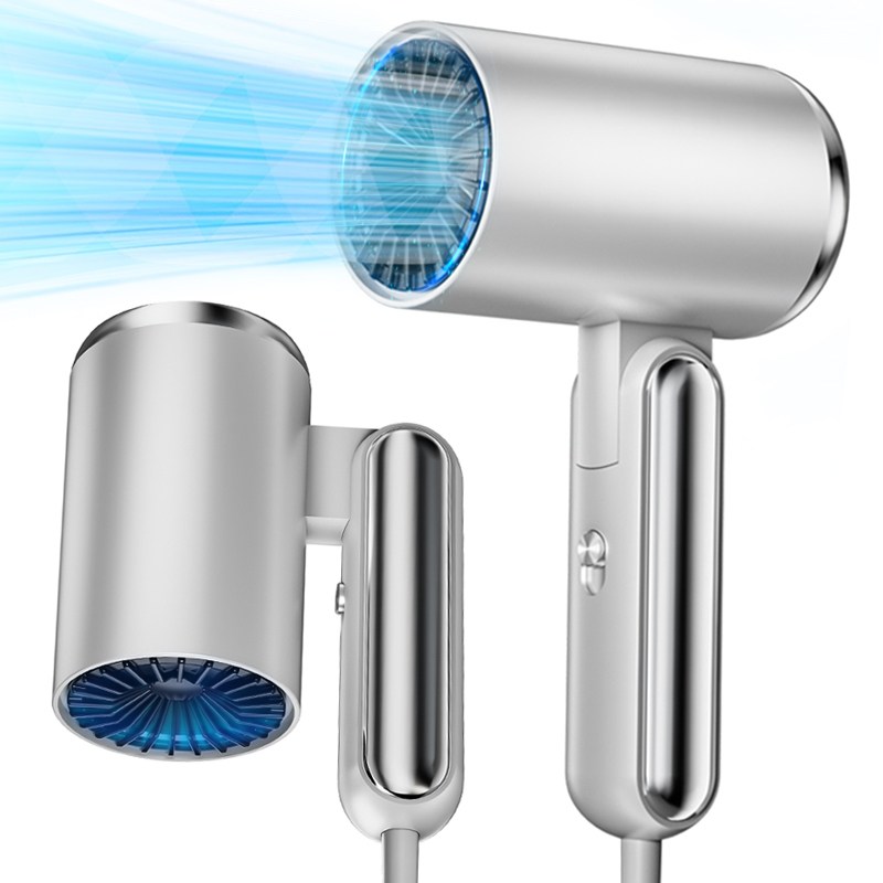 RichMagic 가정용 접이식 음이온 드라이기 냉온풍 고출력 휴대용 드라이어 1800W, 흰색, 단일상품 79,900원