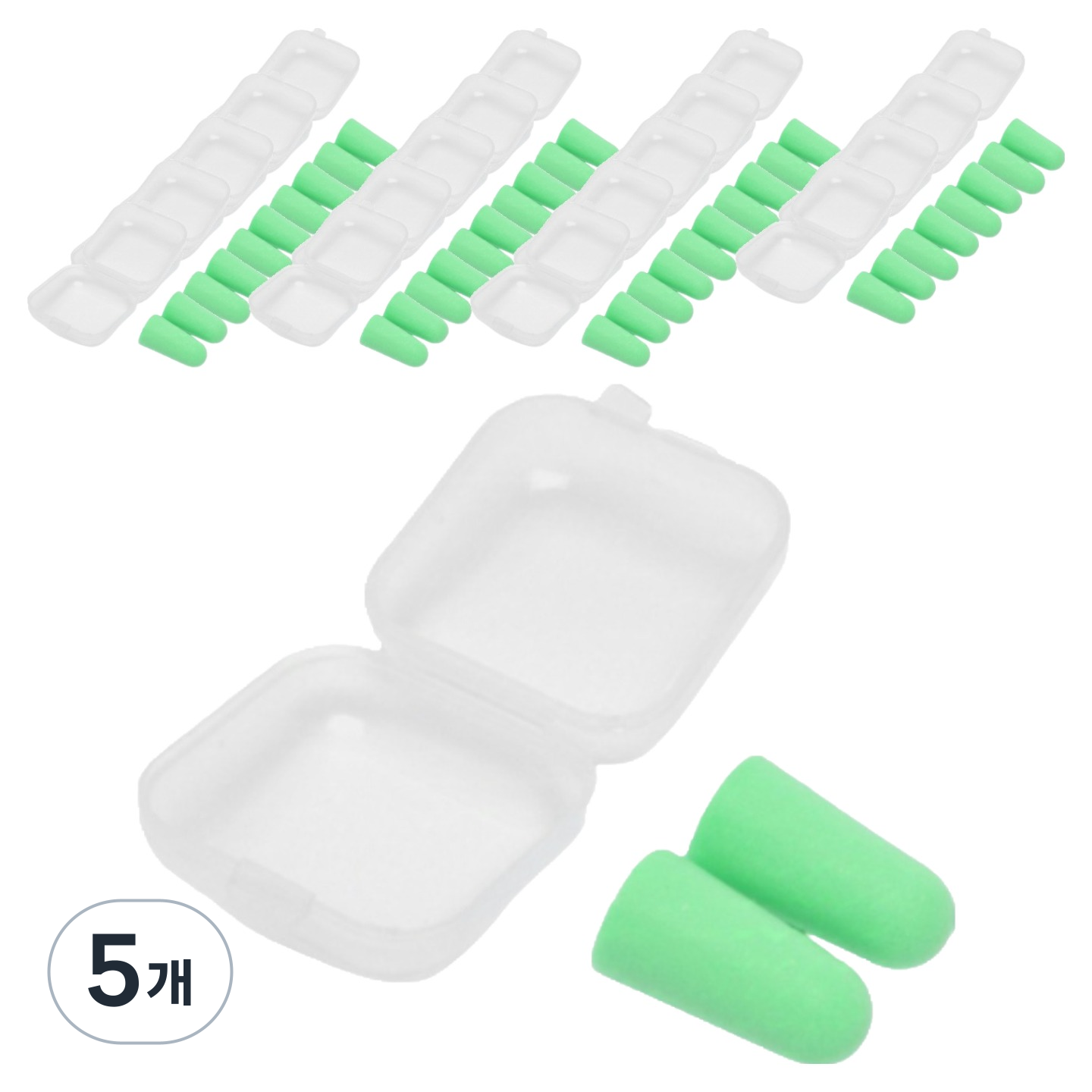 디케이원 예쁜 소음방지 귀마개 한쌍 그린A 1.4 x 2.8 cm, 5개, 20개입 47,000원