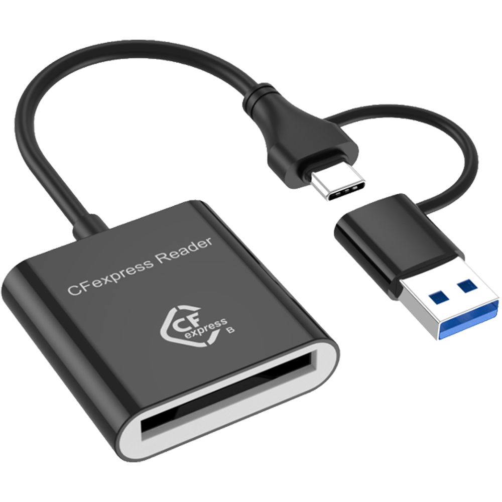 체리스팟 2in1 SD TF 카드리더기 USB-A & USB-C 겸용 듀얼 커넥터 10Gbps 고속 전송 IOS 안드로이드 호환, 1개, 블랙, CS-LT7 28,100원