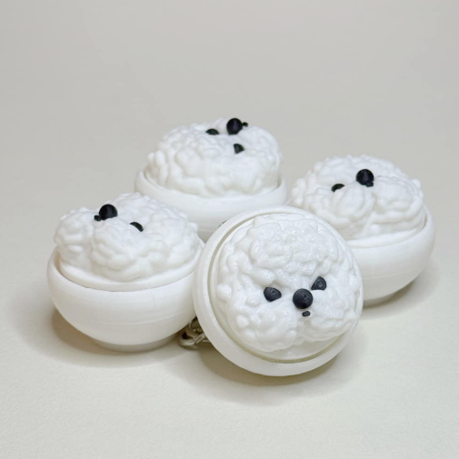 밥 클릭커 키링 피젯토이 키캡 키보드 스위치 키홀더 귀여운 키링 비숑 강아지 클리커, 1개, 적축 9,800원