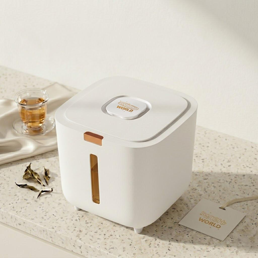 위시월드 원터치 밀폐 방습 쌀통 19,900원