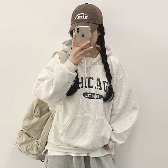 위드후이린 시카고 루즈핏 후드 23,900원