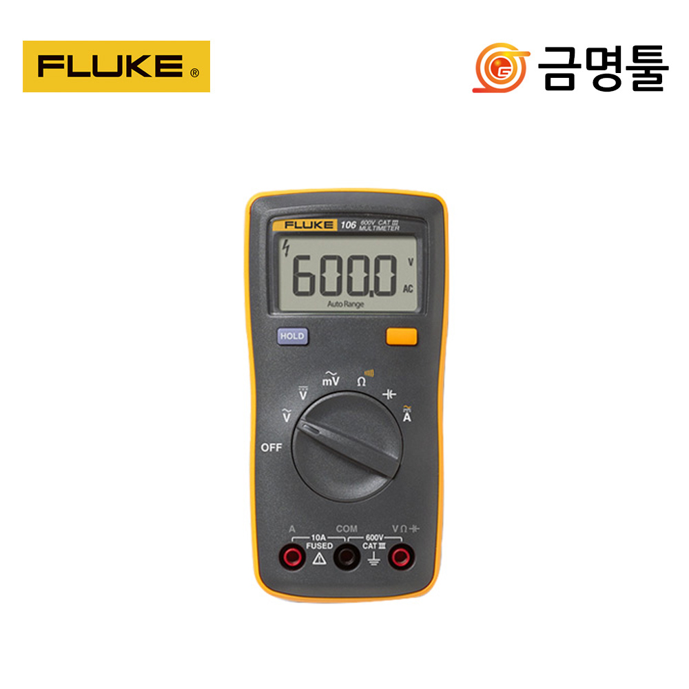 플루크 FLUKE-106 디지털테스터(소형) 전압 전류측정 포켓테스타기 108,400원