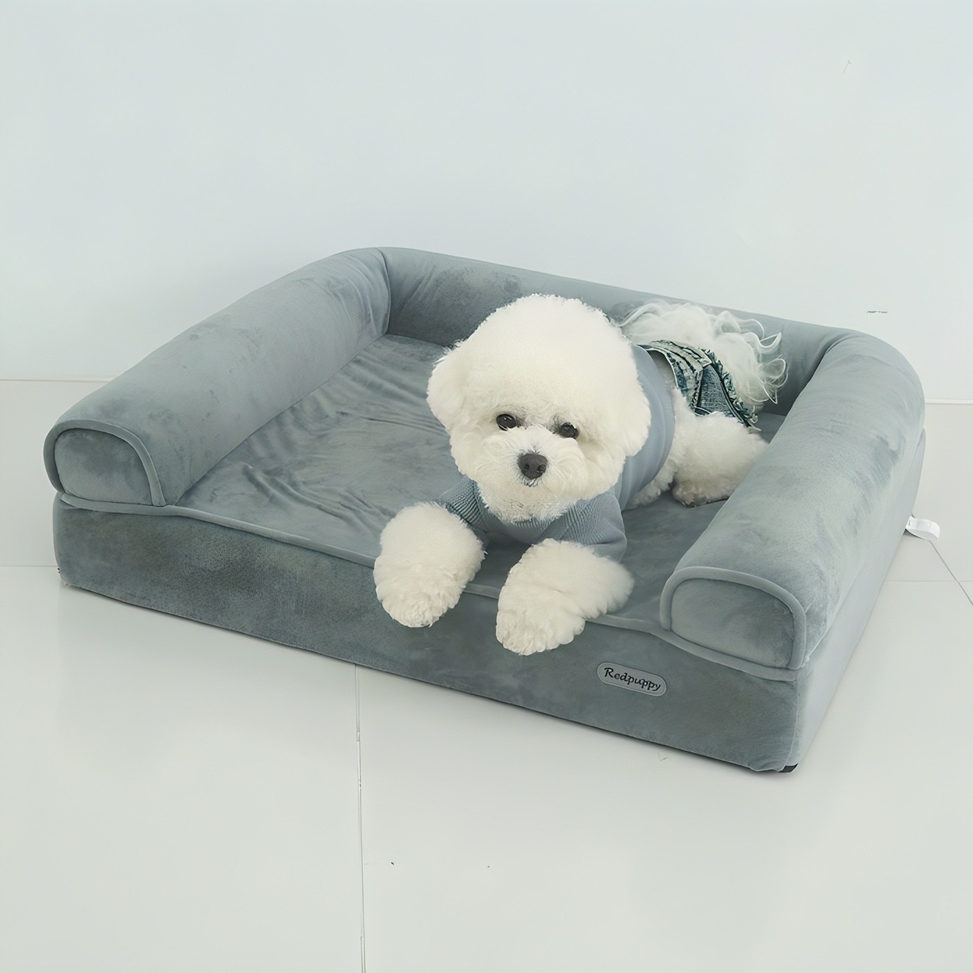 레드퍼피 강아지 피노 침대, Blue gray, 1개 38,760원