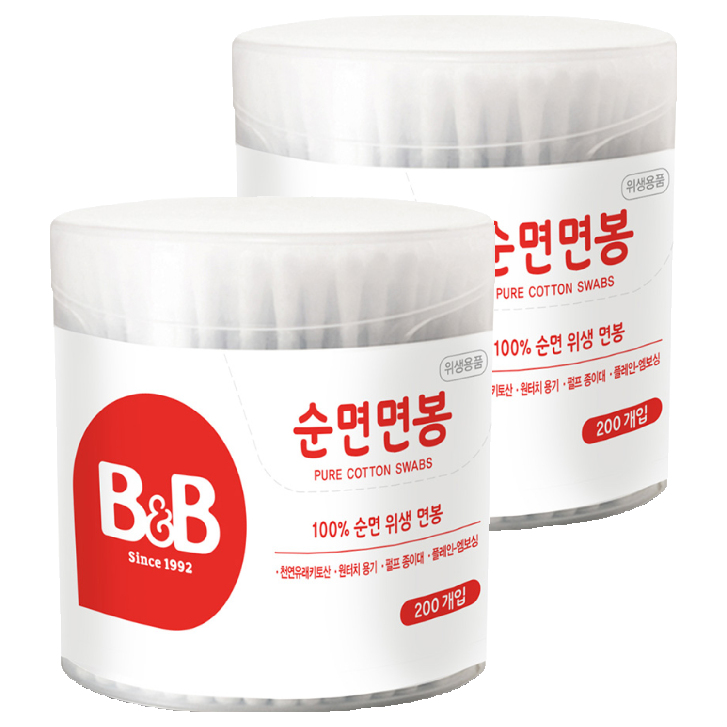 비앤비 순면 유아 면봉 5,280원