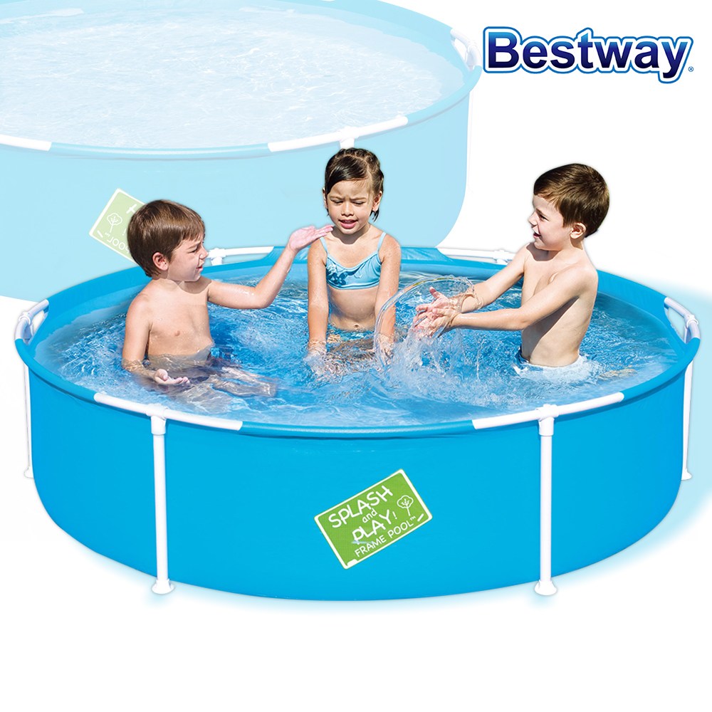 BW 56283 원형 프레임 물놀이 풀장 152cm 블루 57,400원