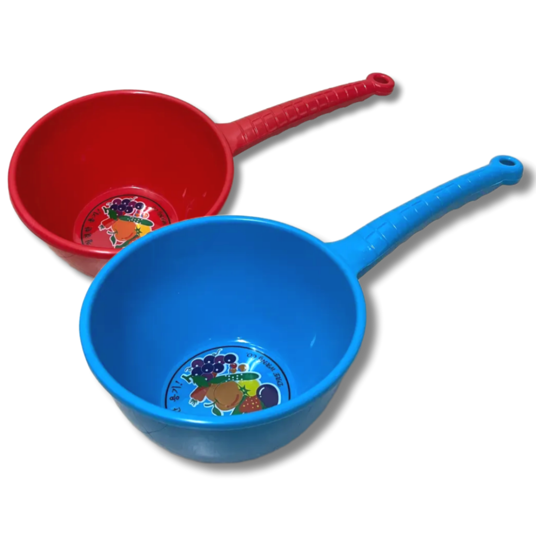 [나코] 플라스틱 물 바가지 자루바가지 약수터바가지 식당 목욕 세안 빨간 손잡이바가지, 1개, 레드 5,800원