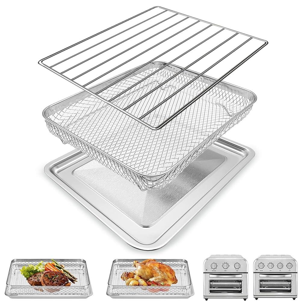 Cuisinart TOA-28 AFR-25 에어 프라이어 컨벡션 오븐용 바스켓 트레이 교체품, 27.9 x 22.9cm(10.74 9.09인치) 메시 스틸 와이어 랙 액세서리 52,500원