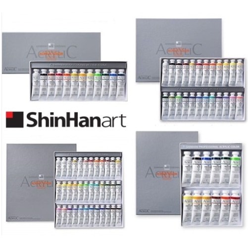 신한 전문가용 아크릴물감 12색 24색 36색 세트 / 옵션선택 19,800원