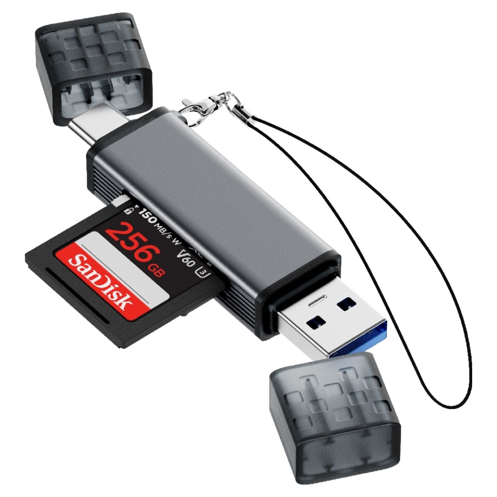 누아트 C타입 USB-A 3.0 Micro SD카드 OTG 2in1 멀티 카드리더기 7,290원
