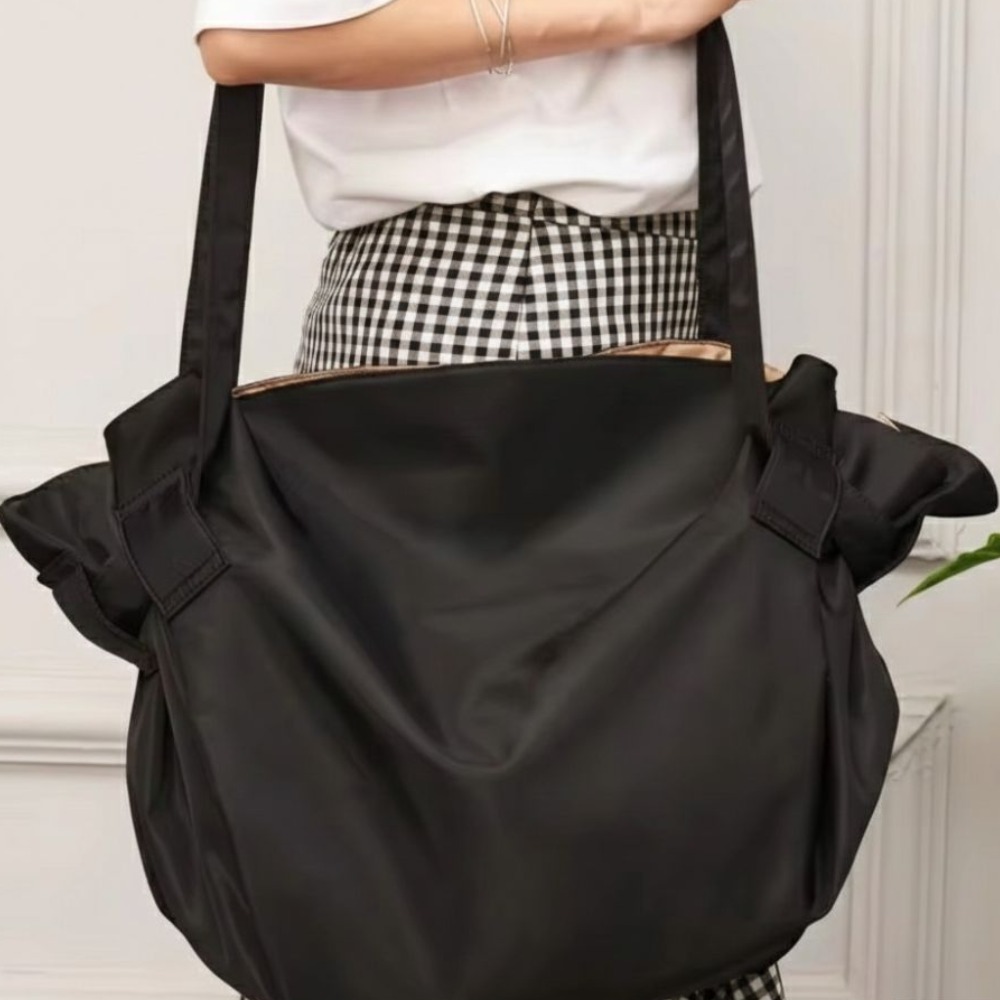 BARYO 대용량 펼쳐지는 장바구니 가방, 1개, 블랙 27,500원