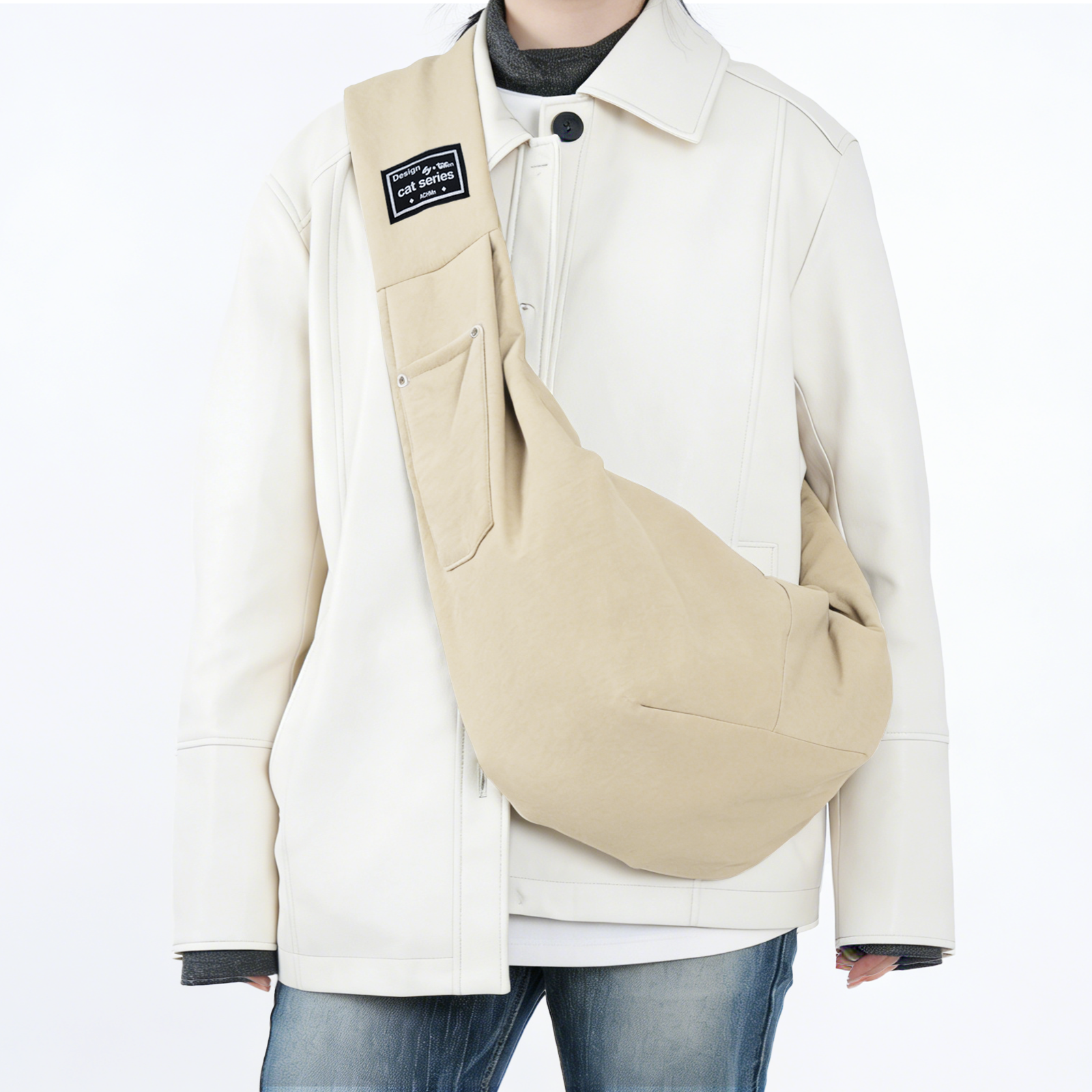 강아지 포대기 슬링백 강아지가방 슬링백 포대기 이동가방 안전한 버클 반려동물 14,310원