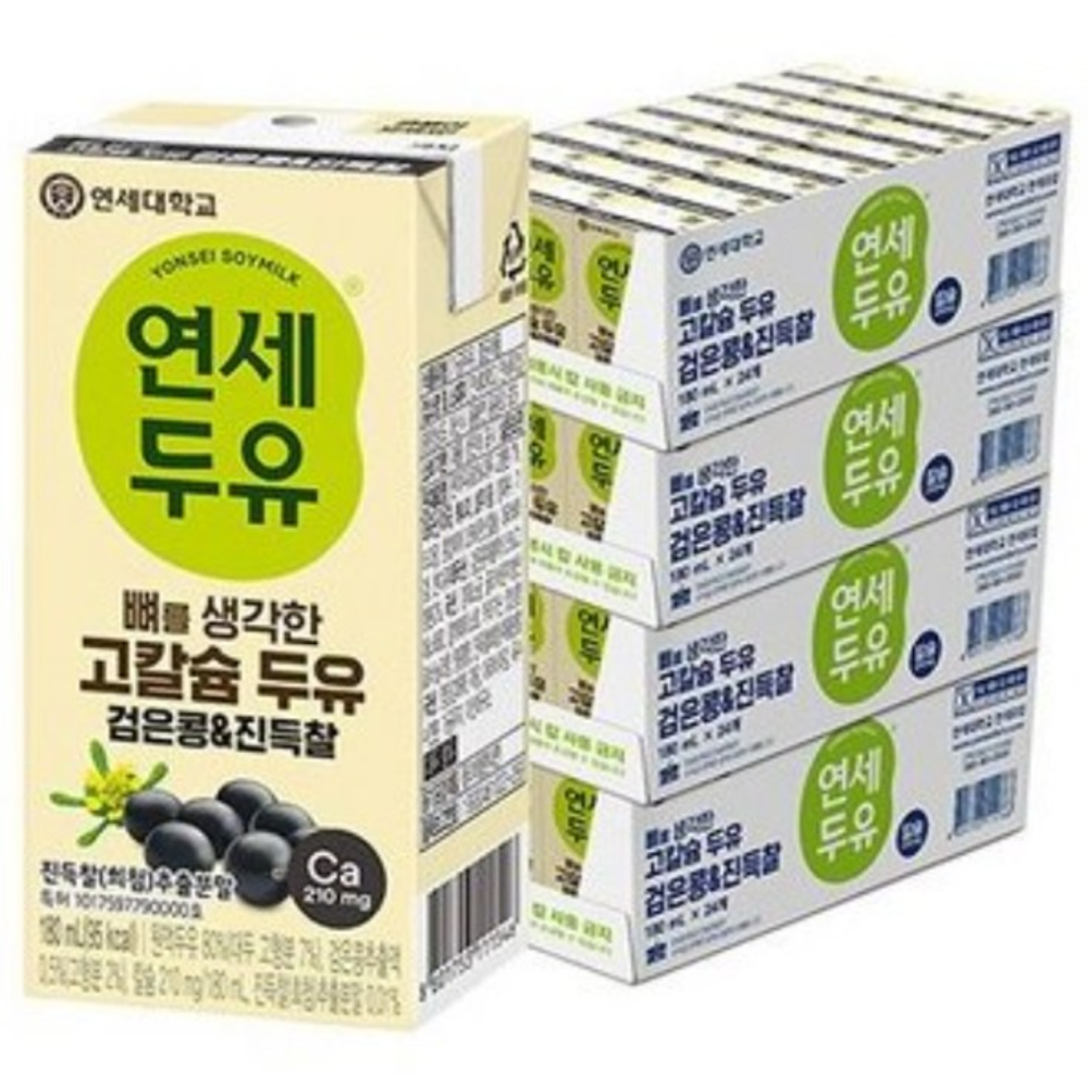 뼈를 생각한 고칼슘 두유 검은콩진득찰, 180ml, 8개, 180ml 48,000원
