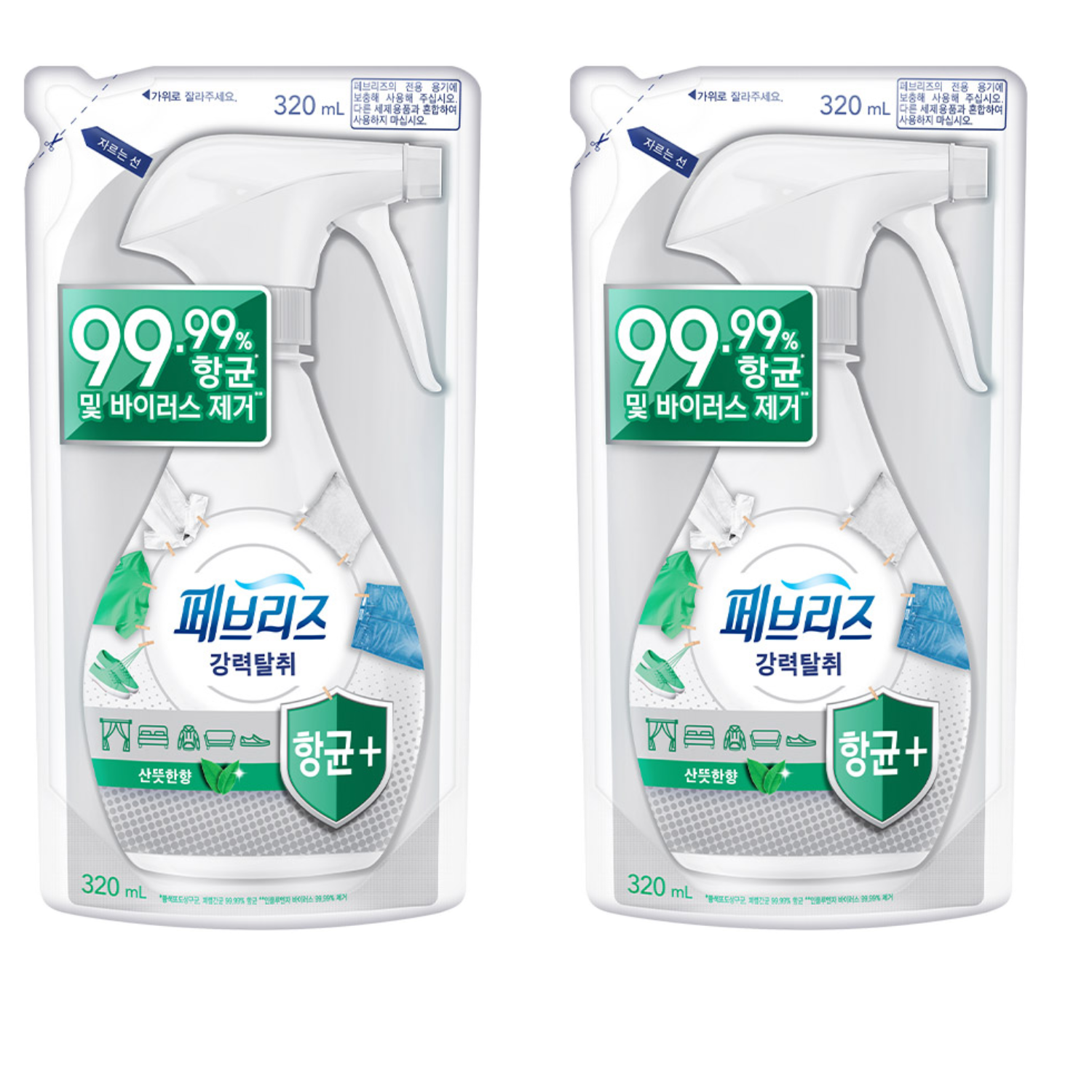 페브리즈 항균플러스 섬유탈취제 리필 9,920원