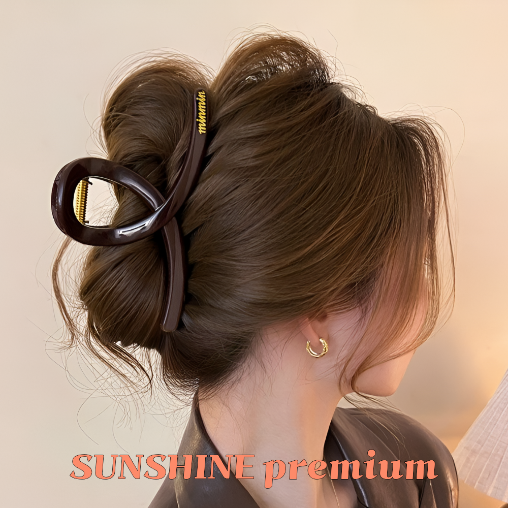 SUNSHINE 프리미엄 대형 교차 고급 올림머리 헤어 집게핀 13.5cm 19,000원