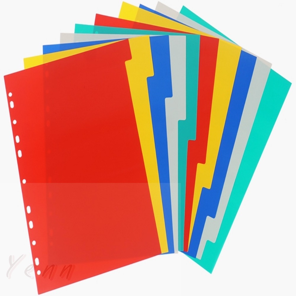 옌샵 A4 파일 컬러 인덱스 A4인덱스속지 1,000원