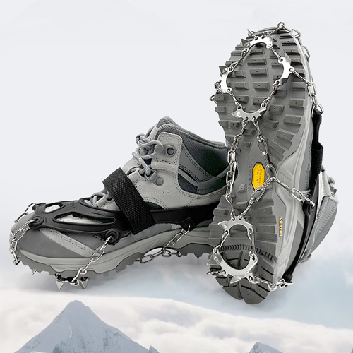 에이스샵_등산아이젠 모음전 남여공용 4p 13p 스테인레스 아이젠 스노우 체인 원밴드 17,900원