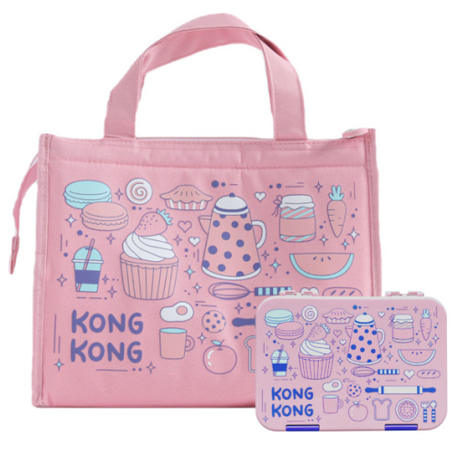 콩콩도시락 미니 그래픽 베이비 그래픽 + 보냉백 세트, 1. 미니 그래픽 베이비 핑크 + 보냉백, 1개 43,800원