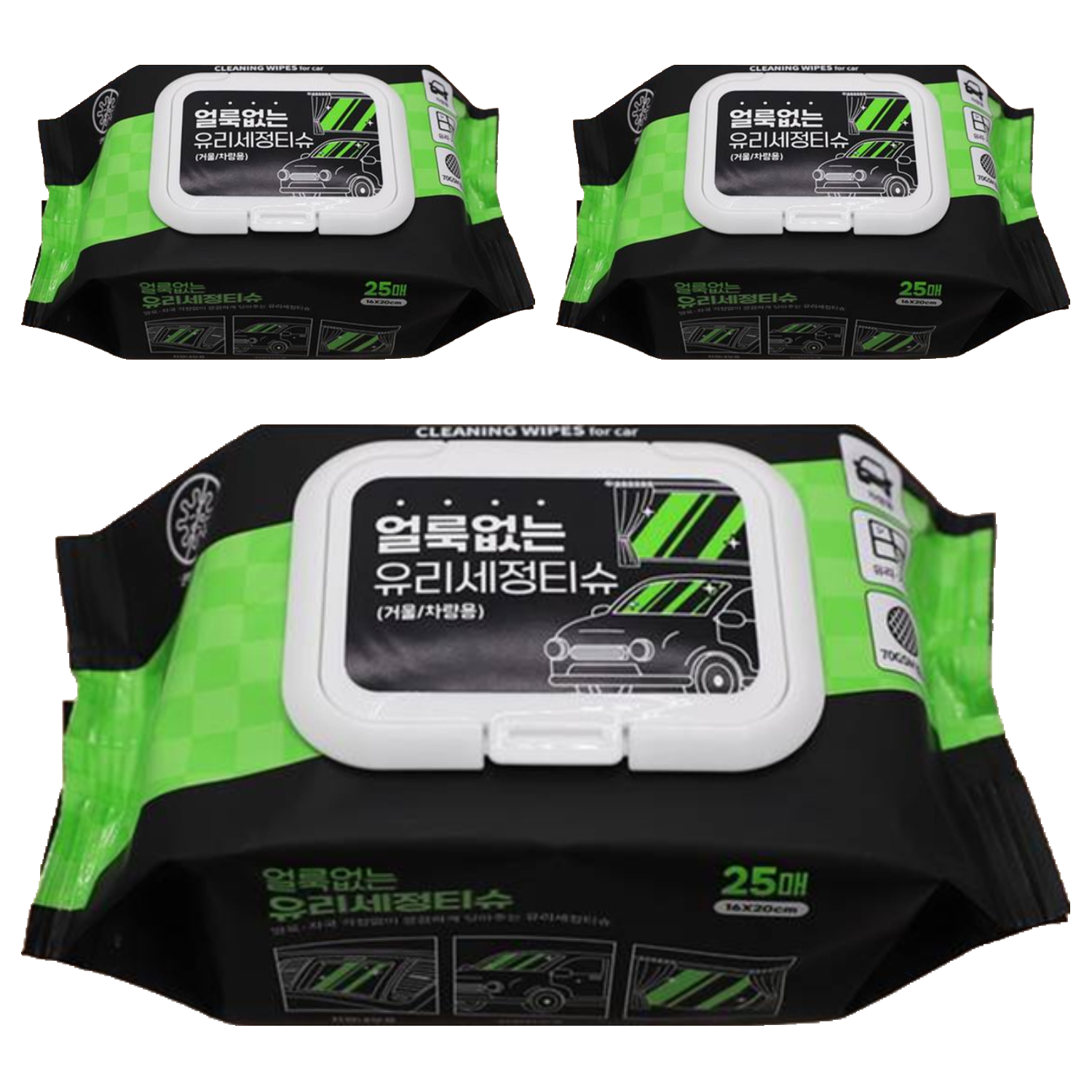 아이프리 차량용 유리 세정티슈, 25개, 3개 13,500원