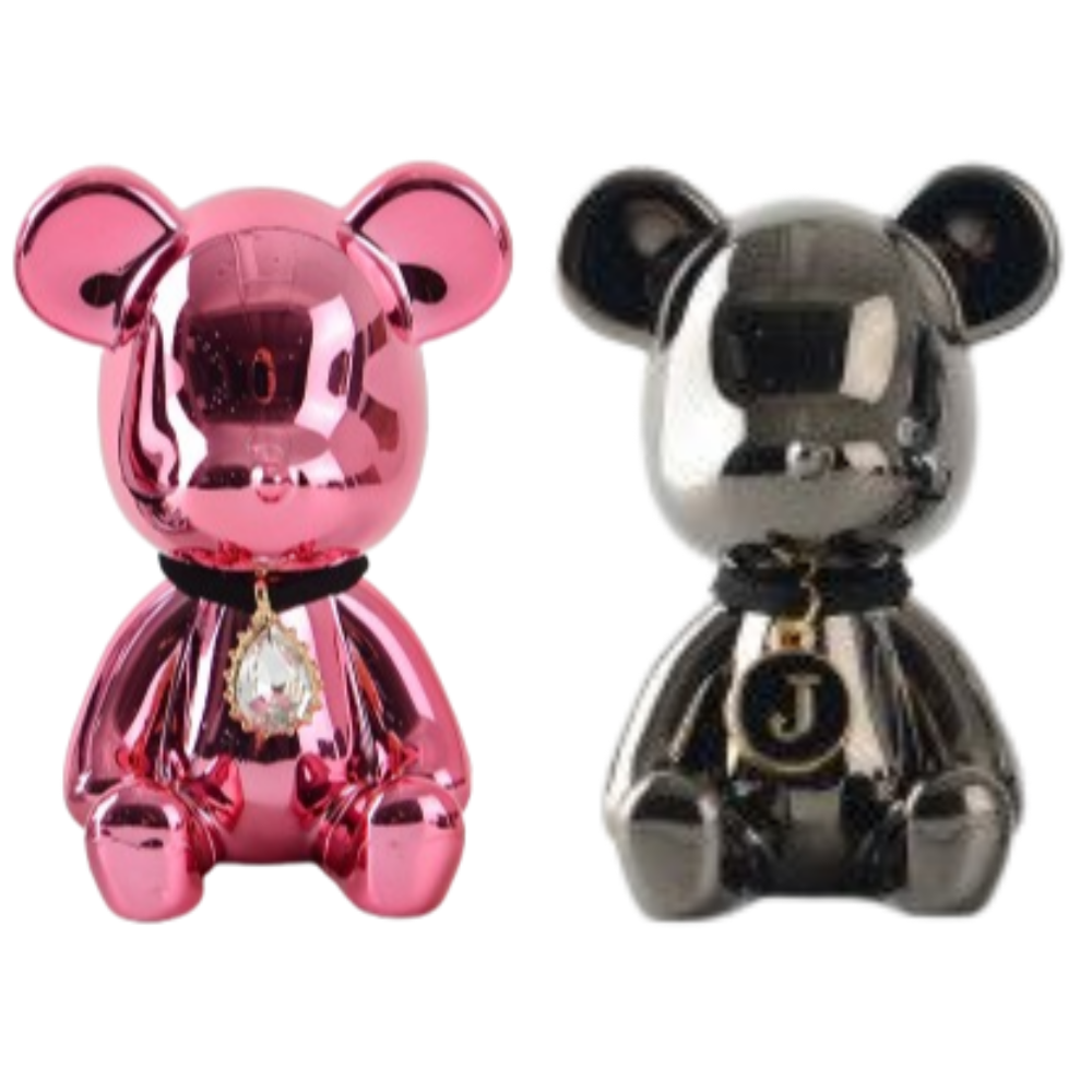 블링디어 크롬세트(핑크+블랙) 베어브릭 고급 차량용 방향제, 우디, 2세트 71,190원