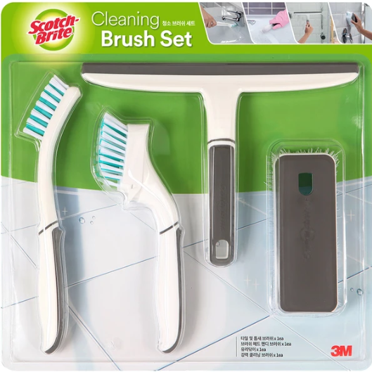스카치 브라이트 청소용 브러쉬 4종세트, 단일색상, 1개 19,500원