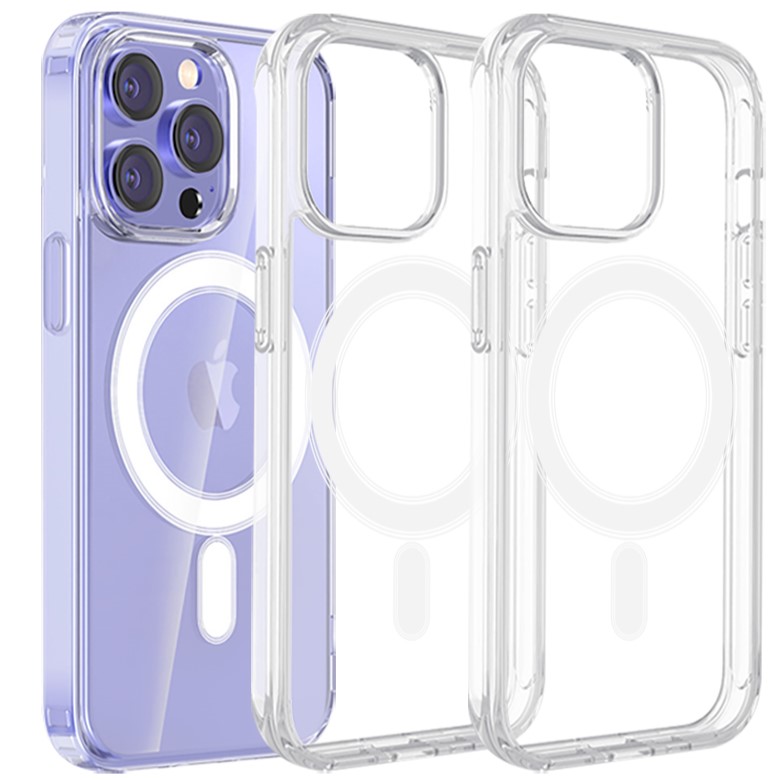 원더글라스 2배자력 맥세이프 마그네틱 크리스탈 클리어 변색방지 투명 케이스 3개입 세트 5,250원