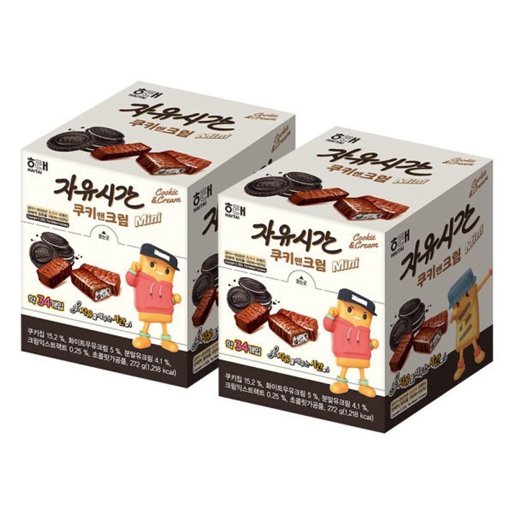 자유시간 미니 쿠키앤크림 초코바 24,700원