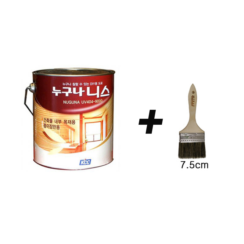 KCC정품 누구나니스 2L + 막붓3인치 세트. 무료배송 18,500원